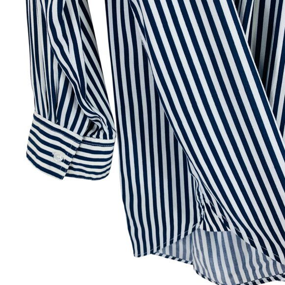 plus SZ  Button Down Roll-up 3/4 Sleeves Lapel Collar Shirt  sz 1X Velvet Heart - Picture 11 of 15